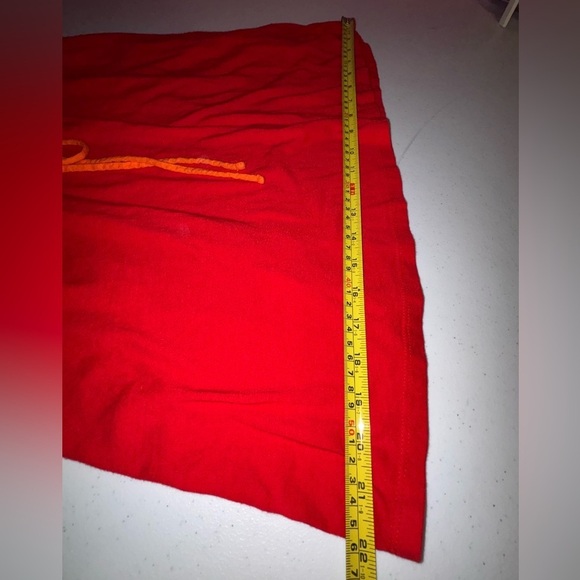 LC Lauren Conrad Red and Orange Midi Dress - Picture 9 of 9